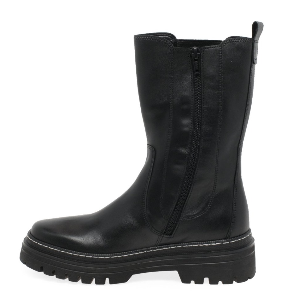 Gabor Point Noir/blanc | Bottines Exclusives Gaby Pour Femmes